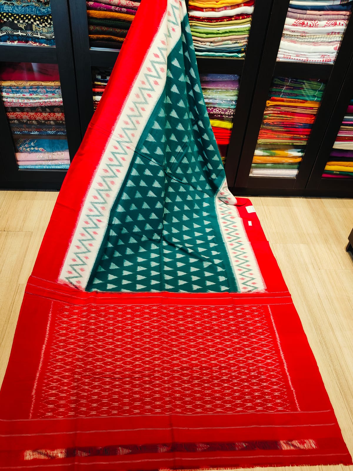 Pochampally Cotton Sarees With Running Blouse