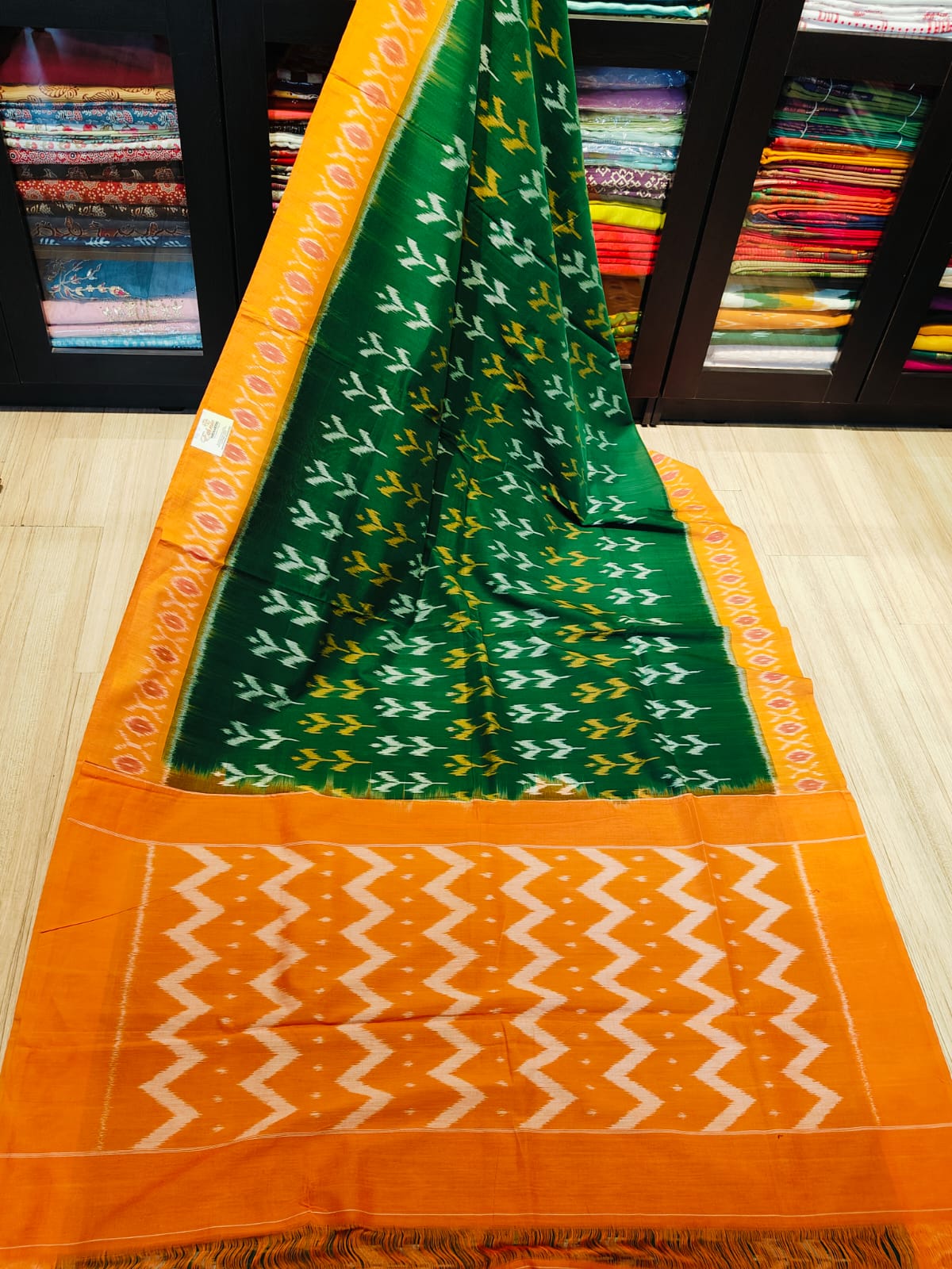 Pochampally Cotton Sarees With Running Blouse