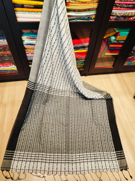 Pure Dhaniya Khali Cotton Sarees With Running Blouse