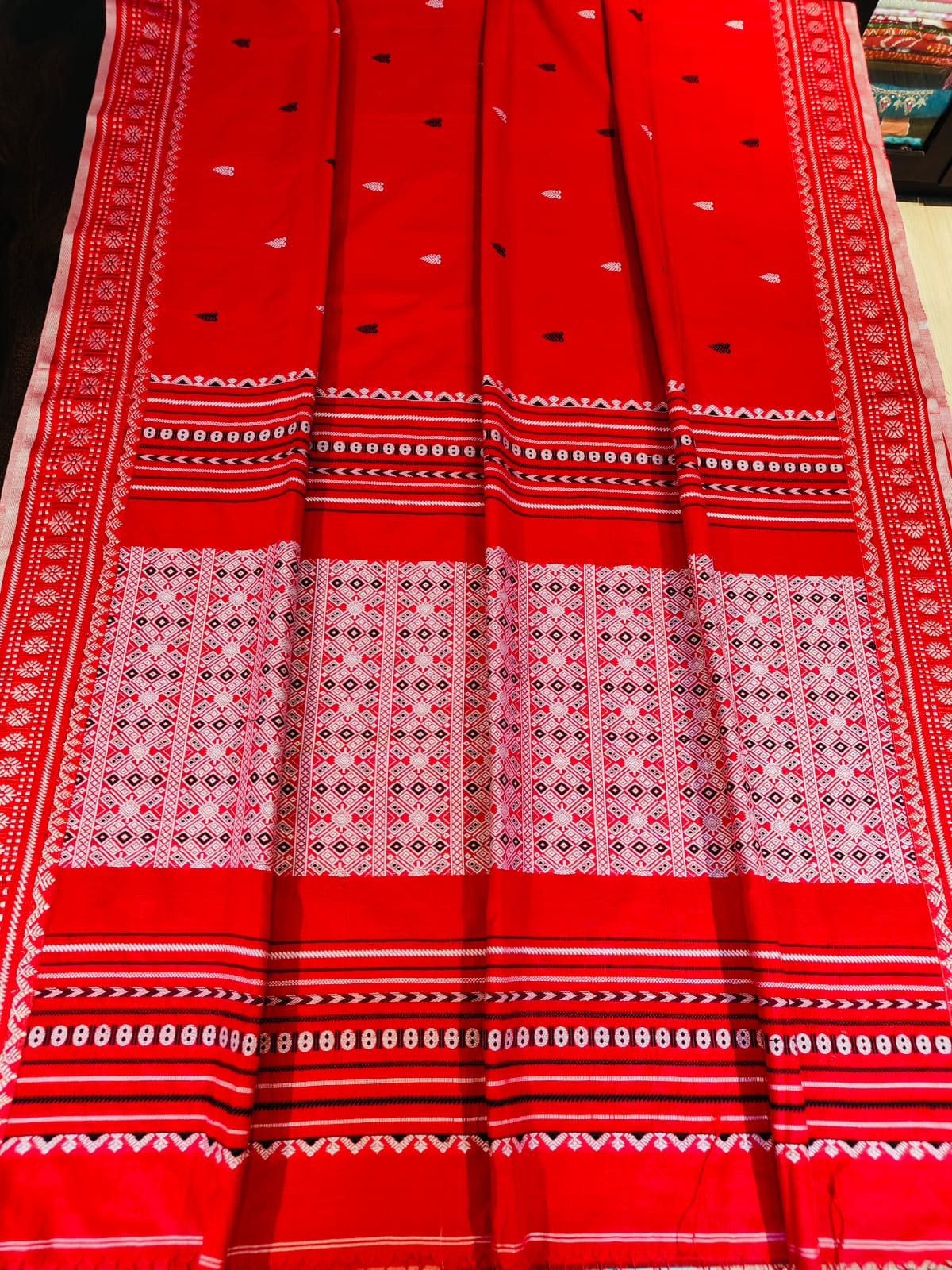 Dogariya Cotton Sarees With Running Blouse