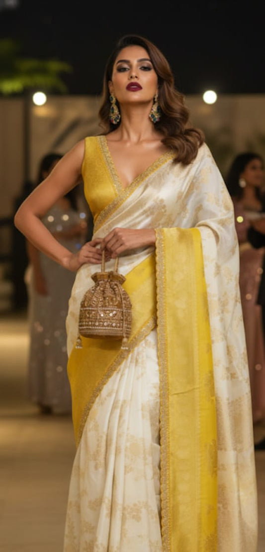 Radiance – Ombre Banarasi Crepe Silk Saree