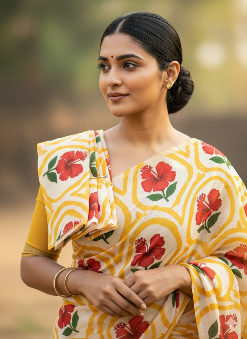 Hand Painted Sarees