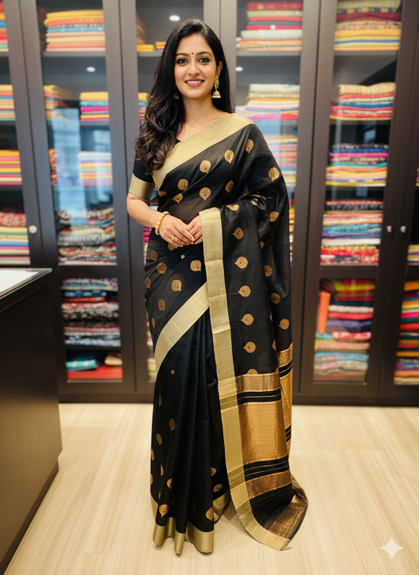 Pure Chanderi Silk Sarees