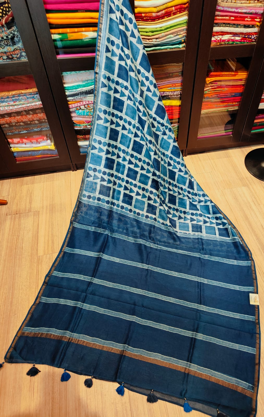 Hand-Block Chanderi Sarees