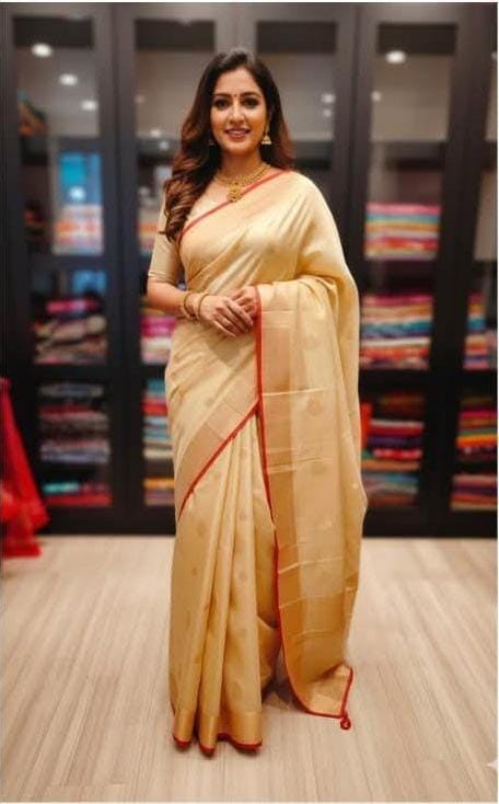 100% Pure Chanderi Sarees  With Running Blouse