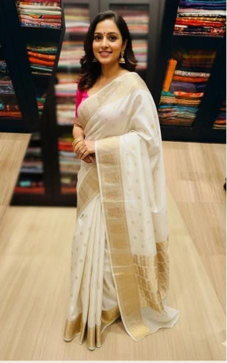 100% Pure Chanderi Sarees  With Running Blouse