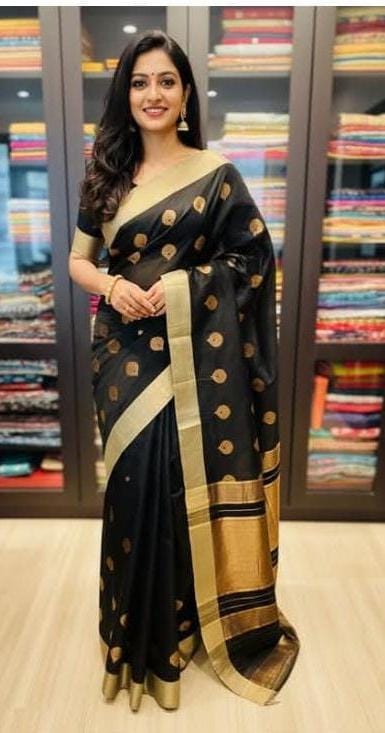 100% Pure Chanderi Sarees  With Running Blouse