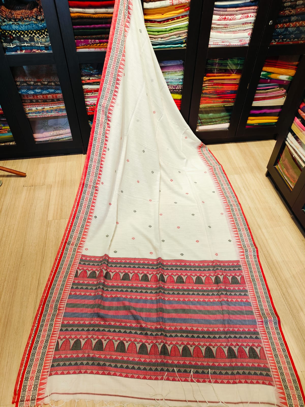 Dogariya Cotton Sarees With Running Blouse