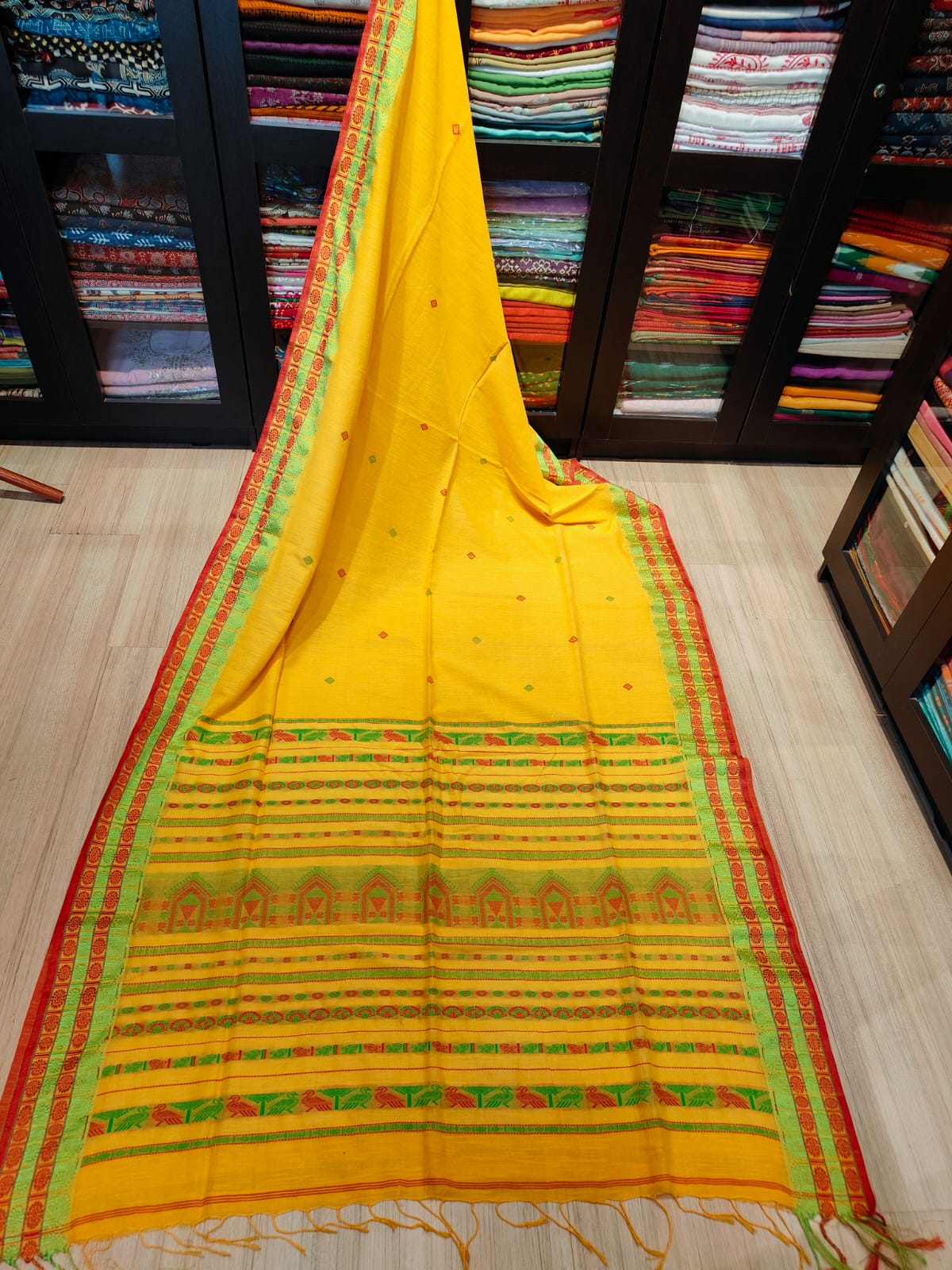 Dogariya Cotton Sarees With Running Blouse