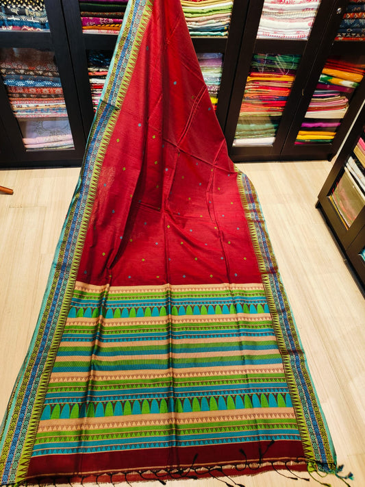 Dogariya Cotton Sarees With Running Blouse