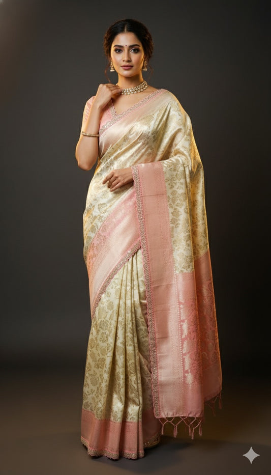 Radiance – Ombre Banarasi Crepe Silk Saree