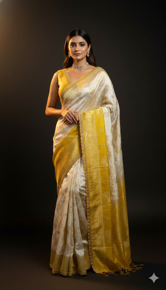 Radiance – Ombre Banarasi Crepe Silk Saree