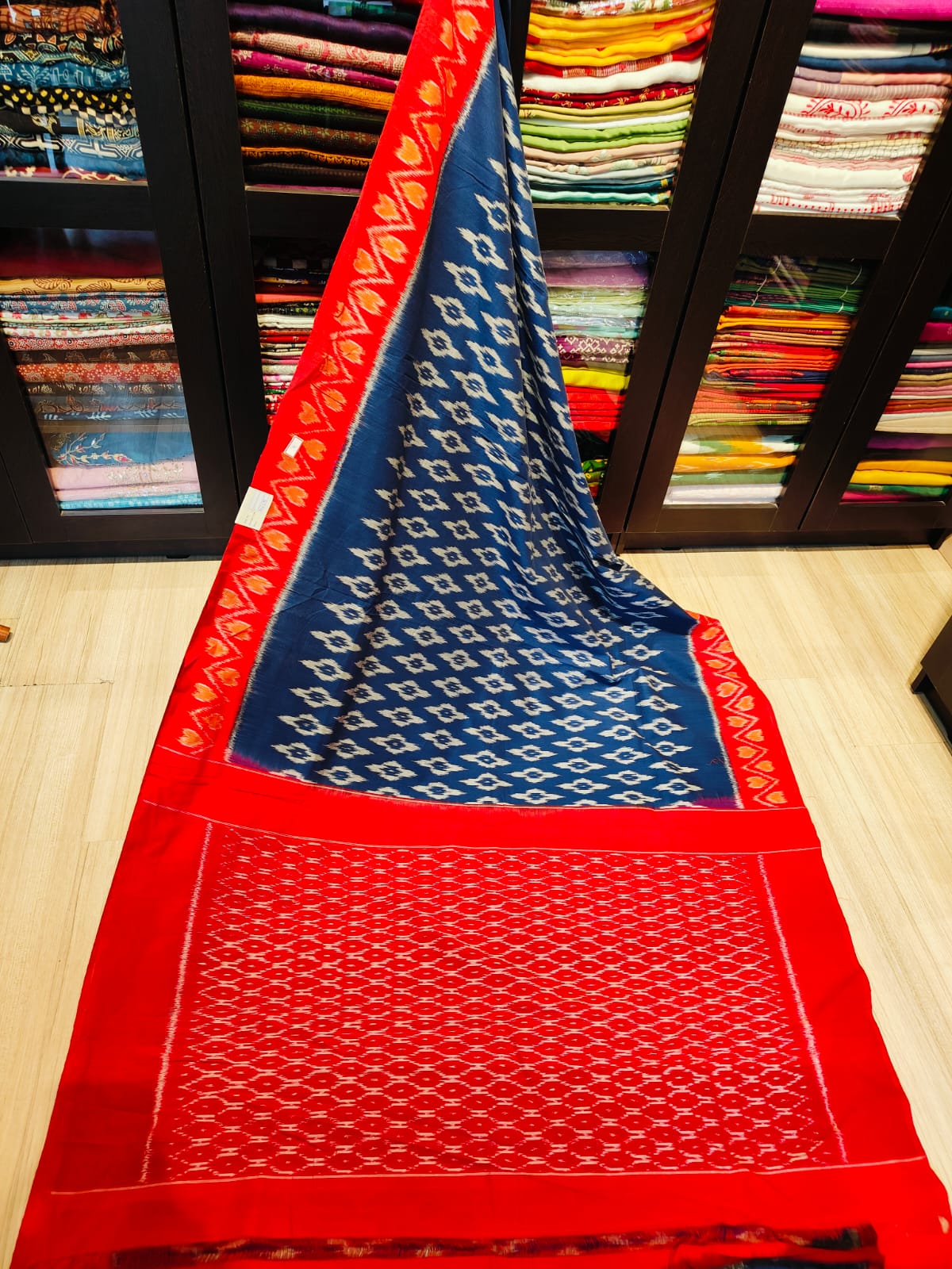 Pochampally Cotton Sarees With Running Blouse