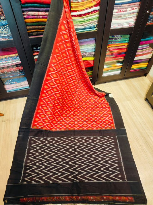 Pochampally Cotton Sarees With Running Blouse