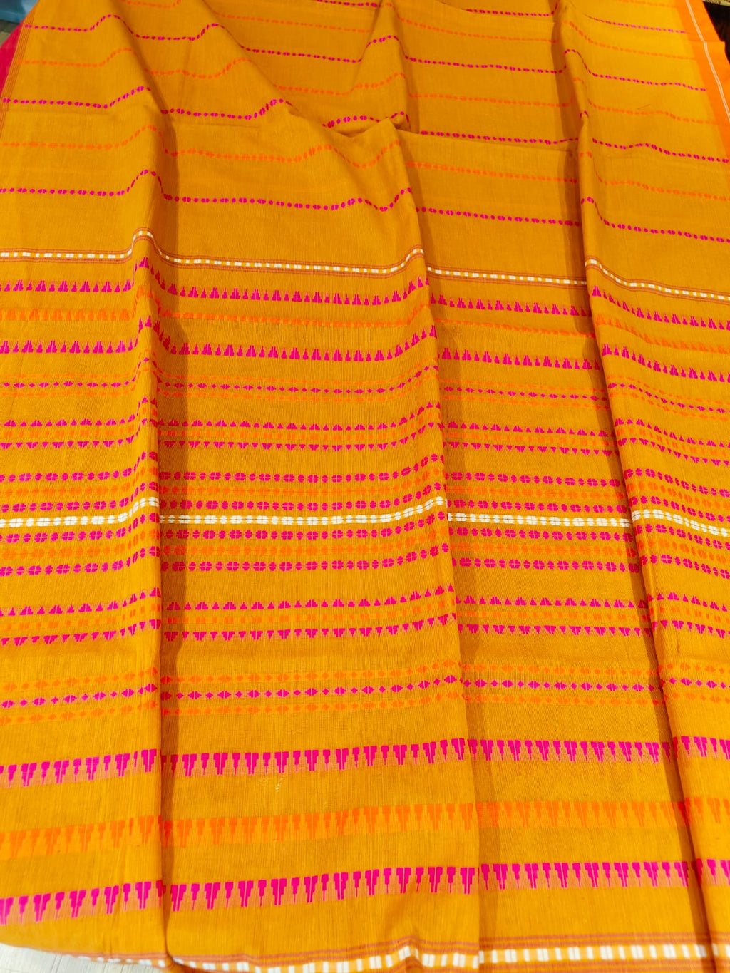 Begumpuri Cotton Saree With Running Blouse