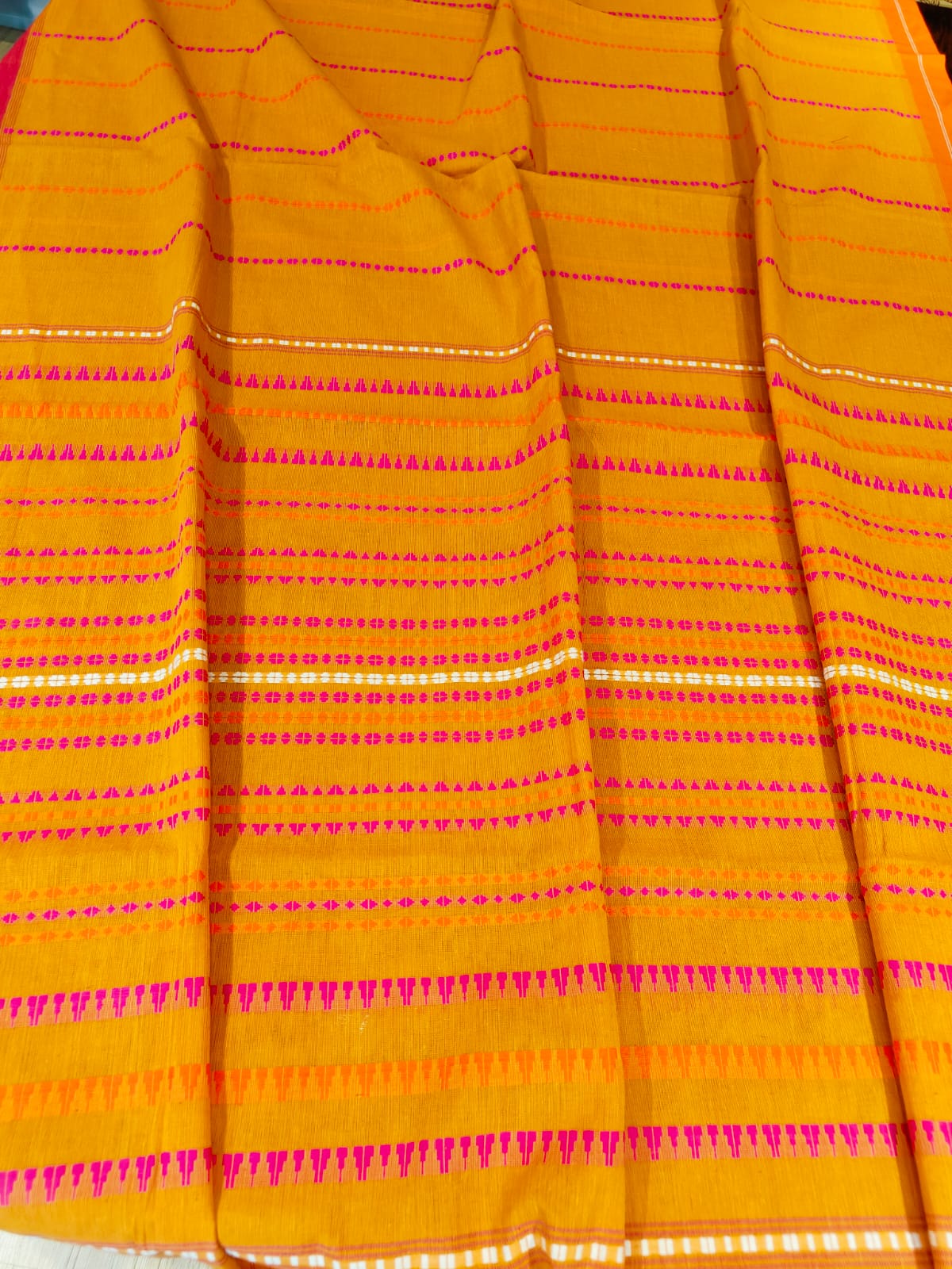 Begumpuri Cotton Saree With Running Blouse