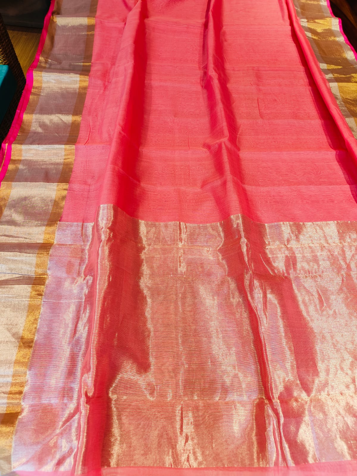 100% Pure Chanderi Sarees  With Running Blouse