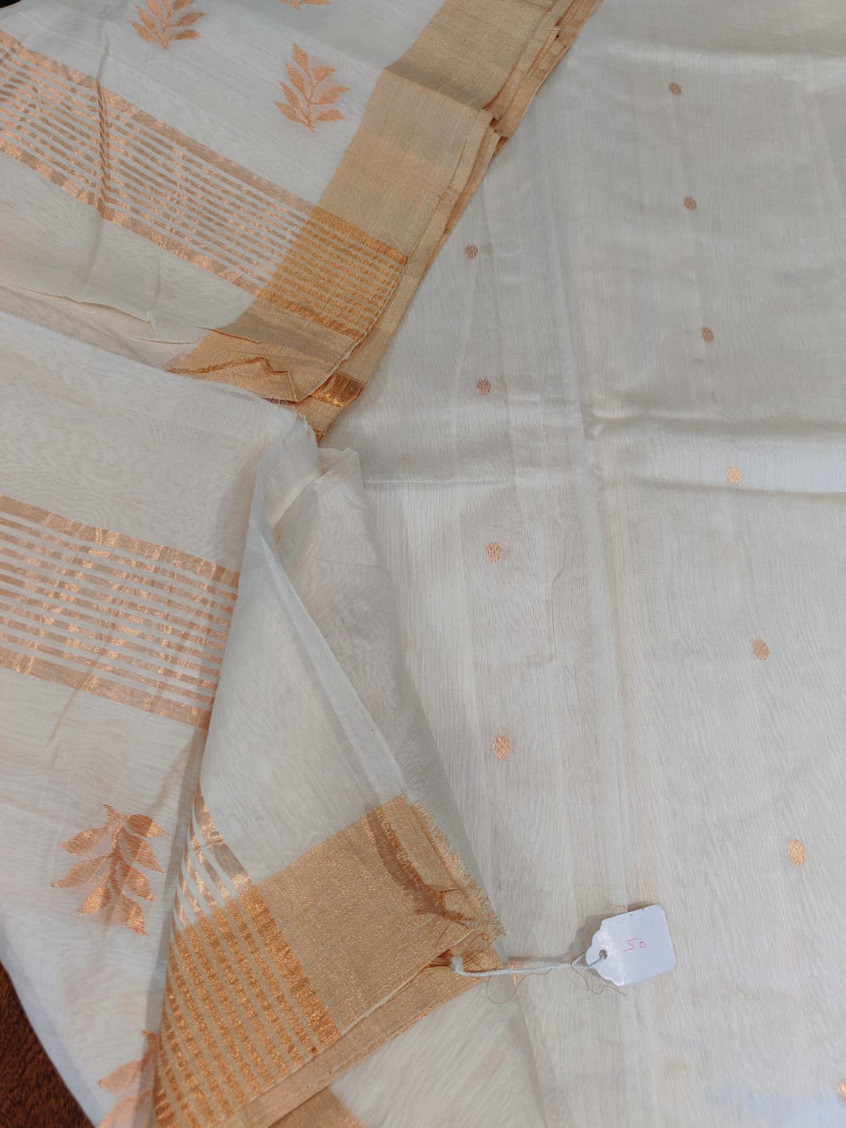 100% Pure Chanderi Sarees  With Running Blouse