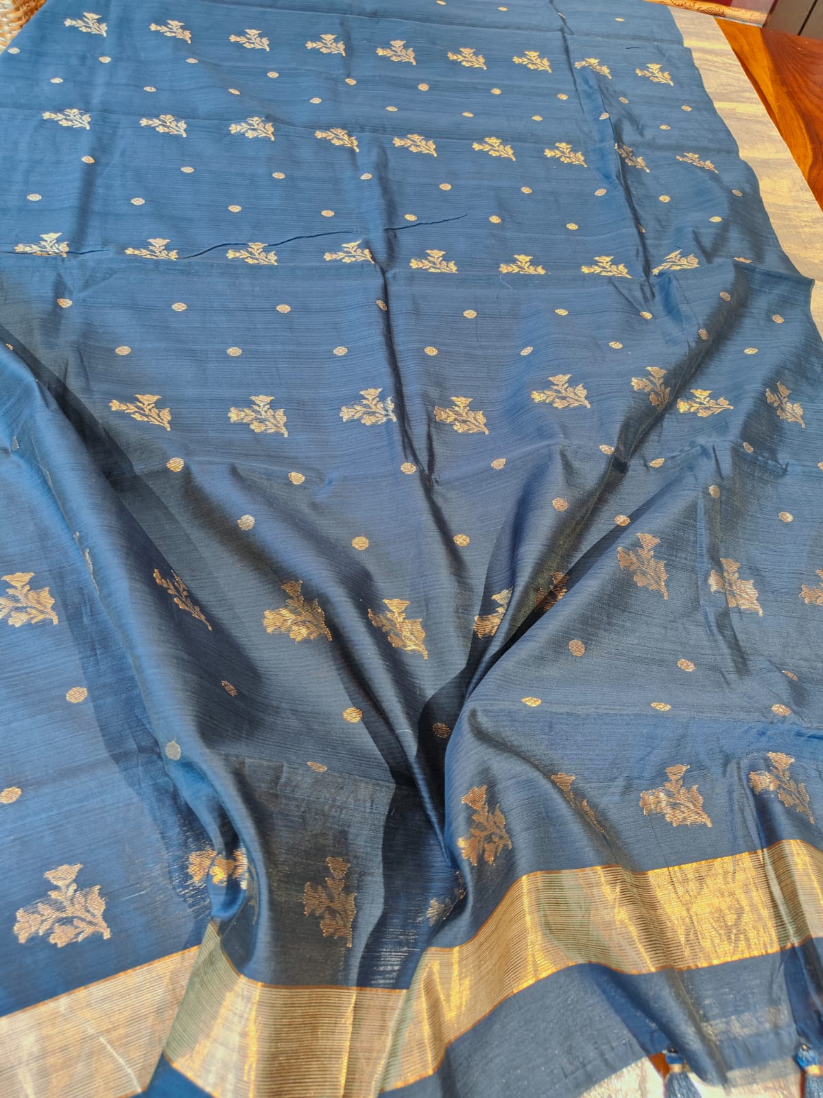 100% Pure Chanderi Sarees With Running Blouse