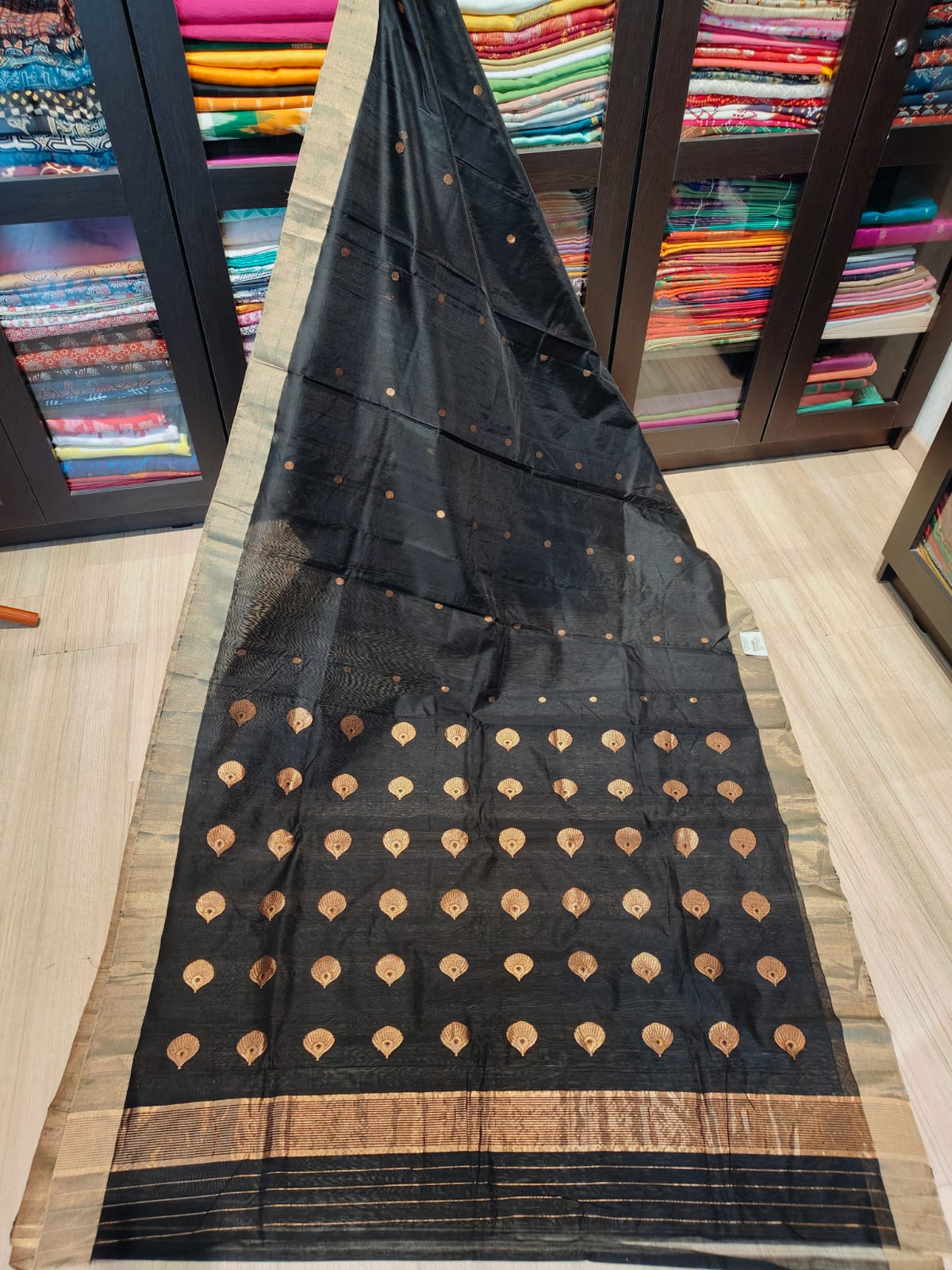 100% Pure Chanderi Sarees  With Running Blouse