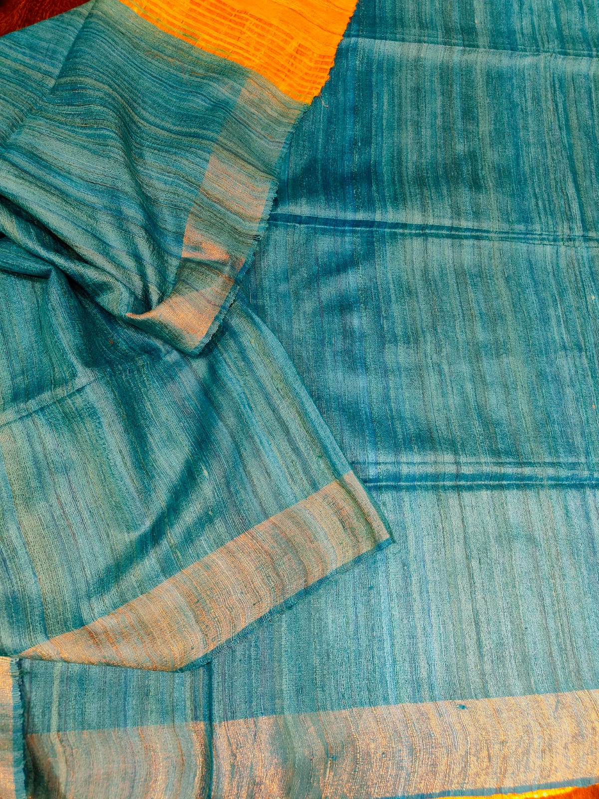 Tussar Silk Sarees With Running Blouse
