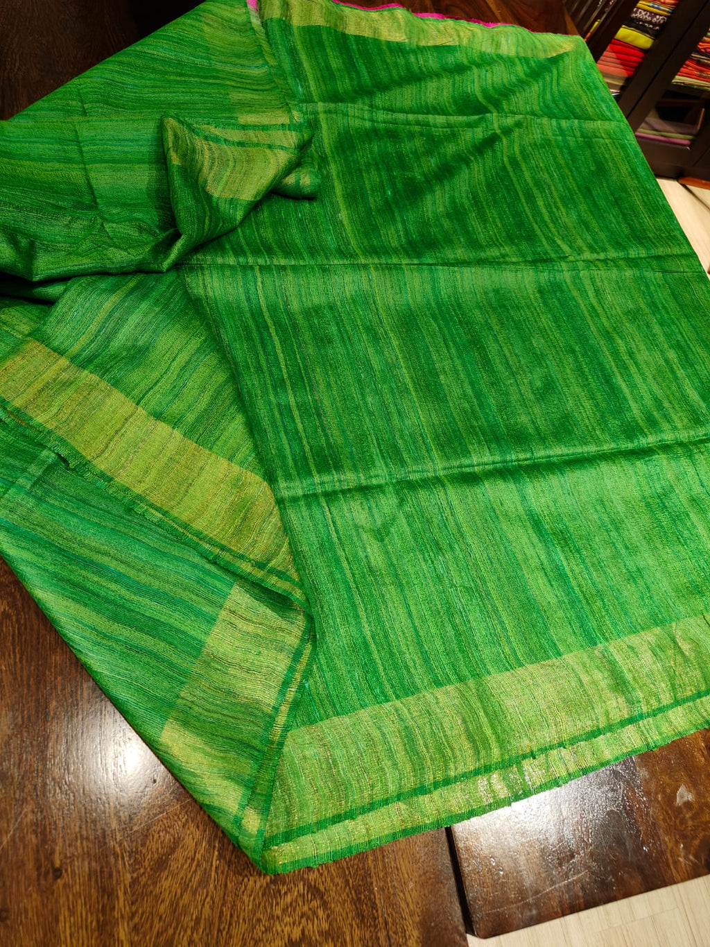 Tussar Silk Sarees With Running Blouse