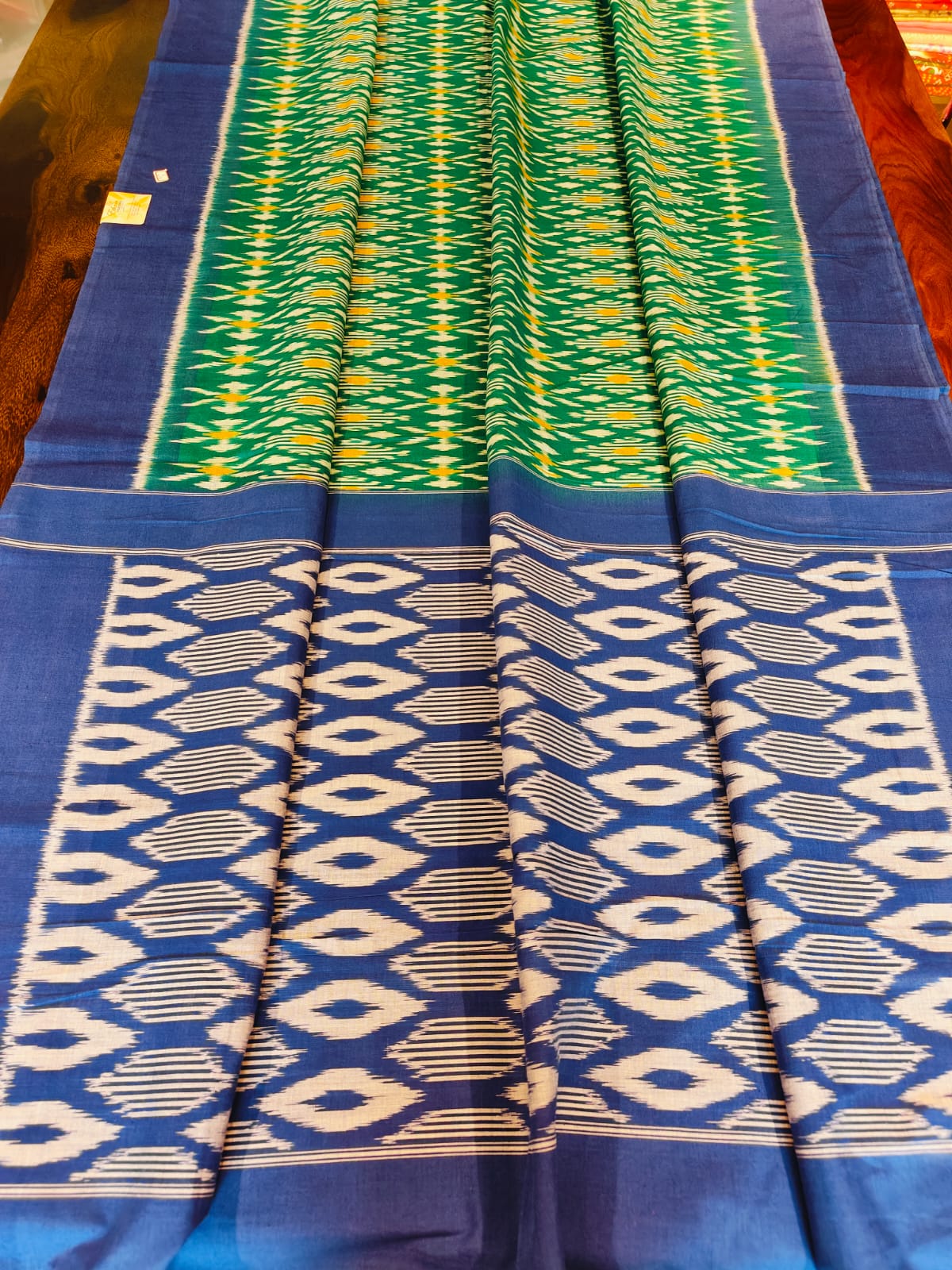 Pochampally Cotton Sarees With Running Blouse