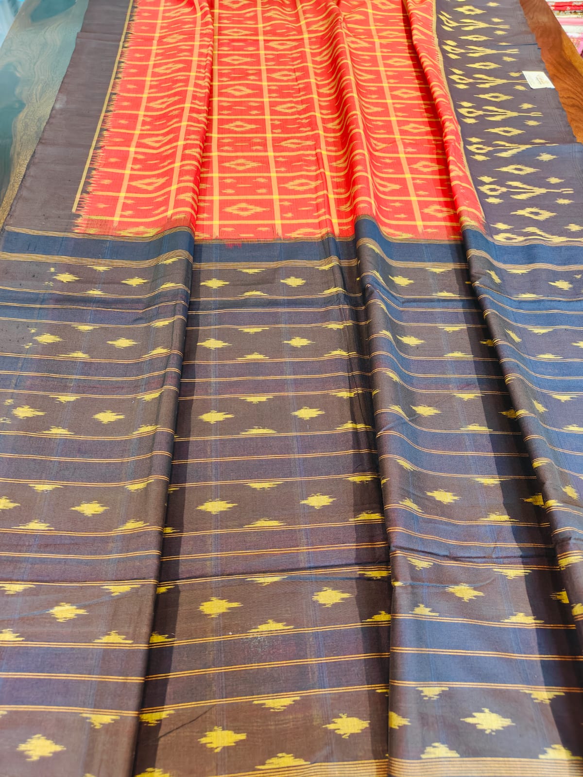 Pochampally Cotton Sarees With Running Blouse