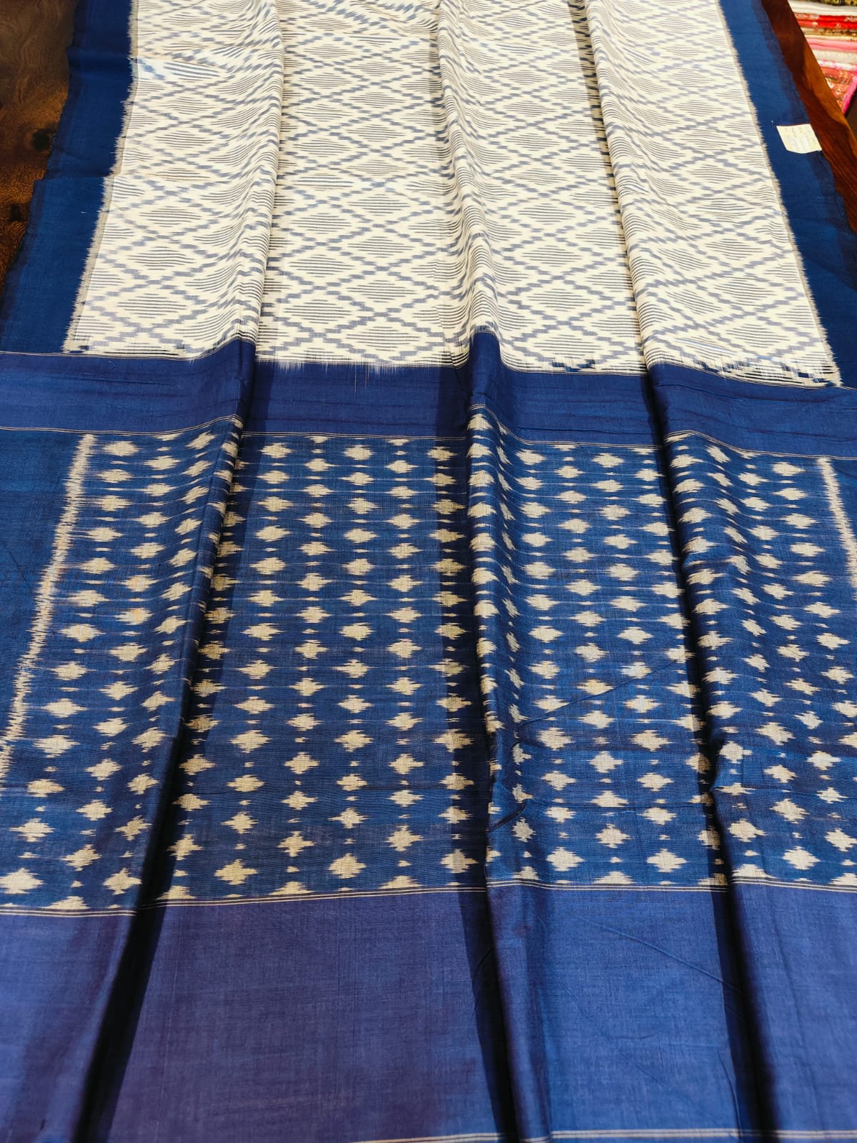Pochampally Cotton Sarees With Running Blouse