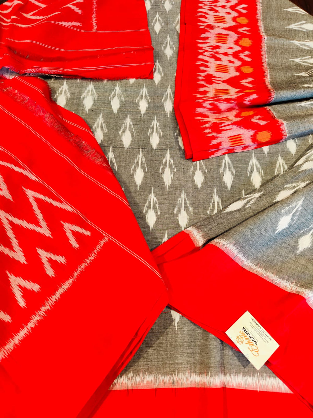 Pochampally Cotton Sarees With Running Blouse