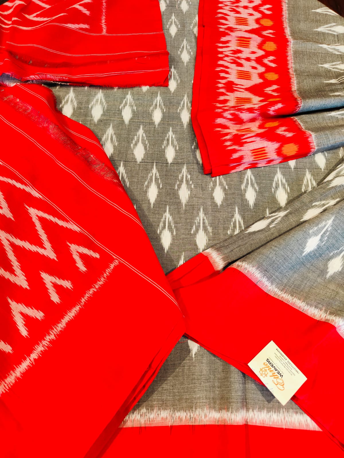 Pochampally Cotton Sarees With Running Blouse