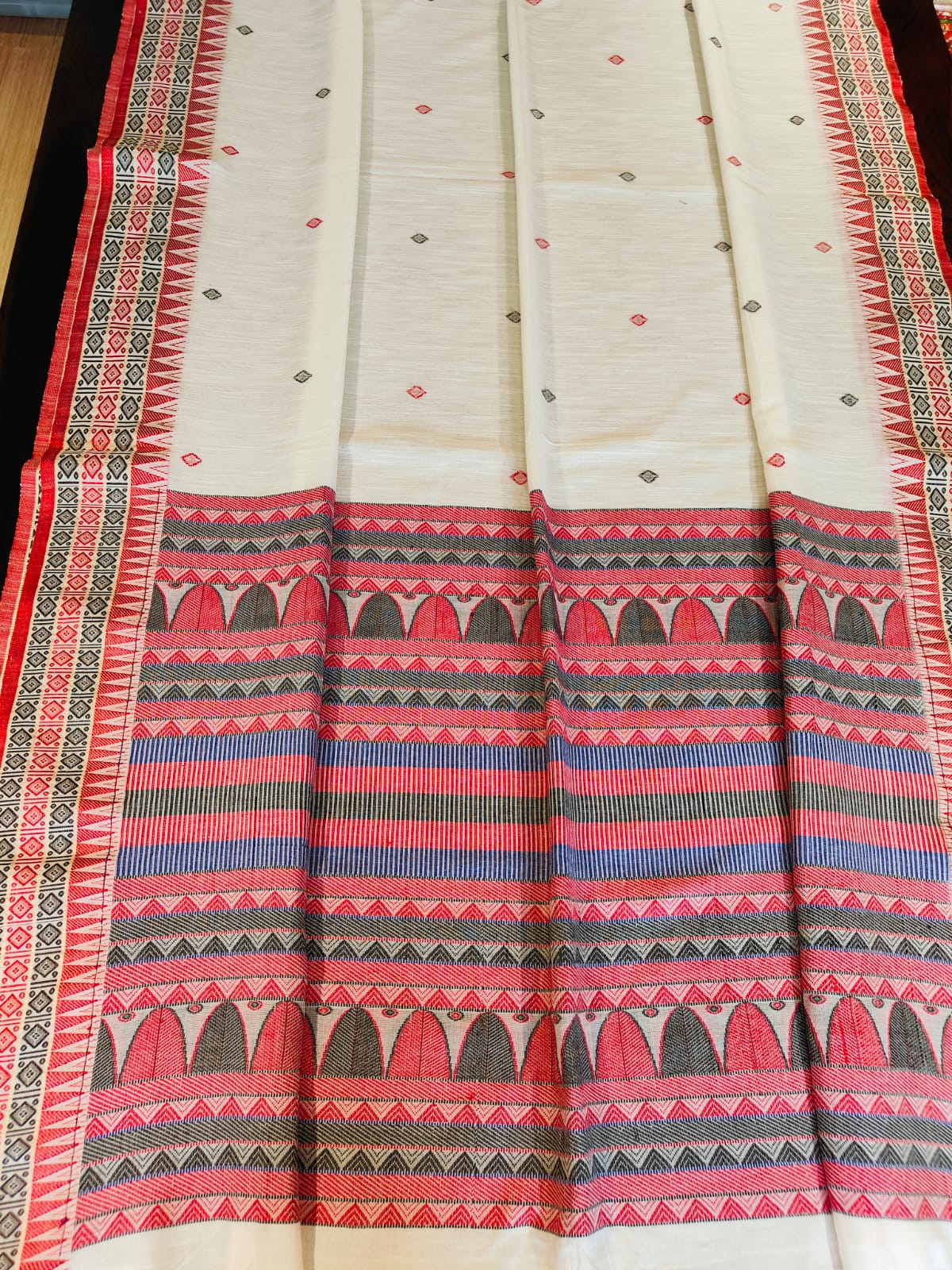 Dogariya Cotton Sarees With Running Blouse