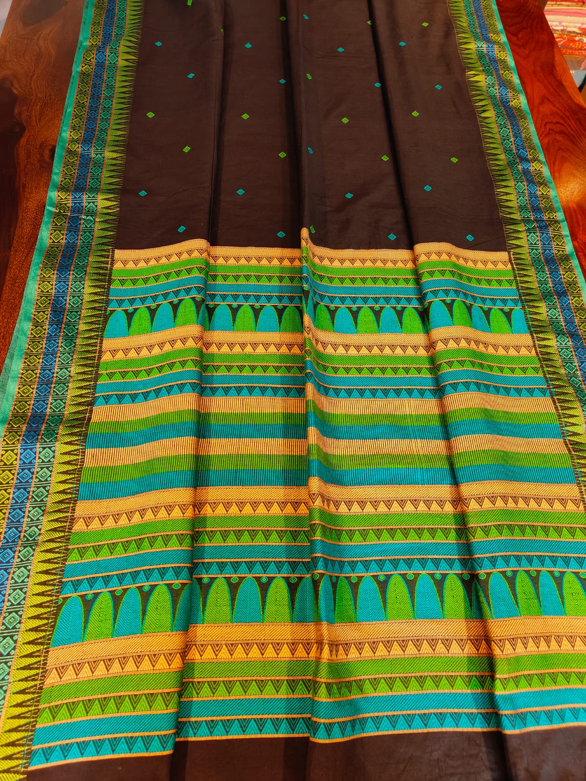 Dogariya Cotton Sarees With Running Blouse