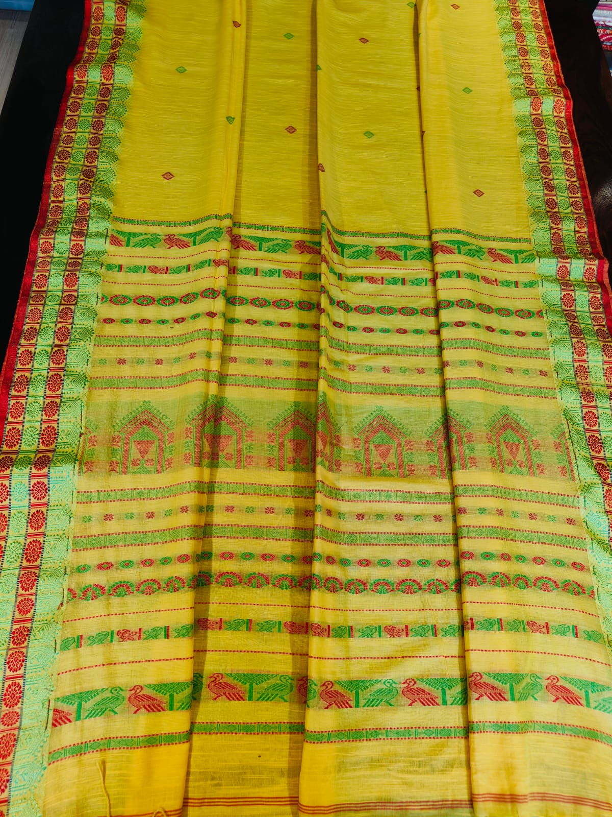 Dogariya Cotton Sarees With Running Blouse
