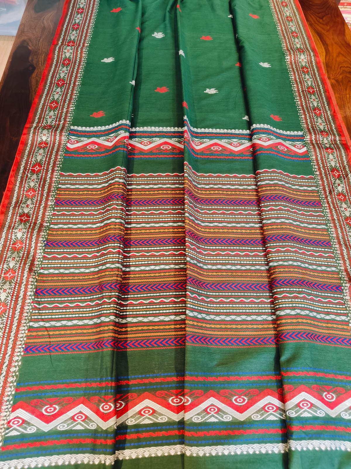 Dogariya Cotton Sarees With Running Blouse