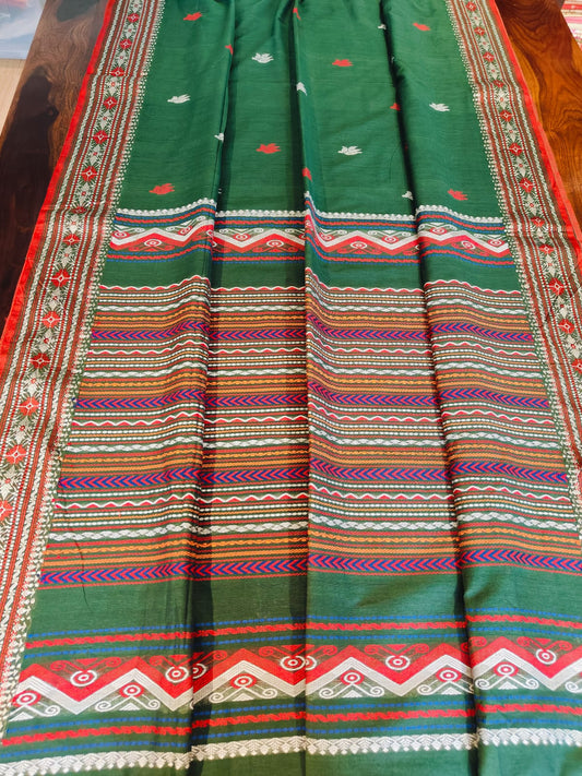 Dogariya Cotton Sarees With Running Blouse