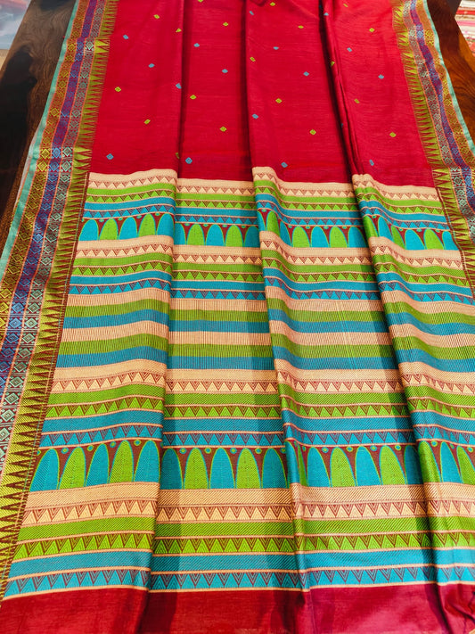 Dogariya Cotton Sarees With Running Blouse