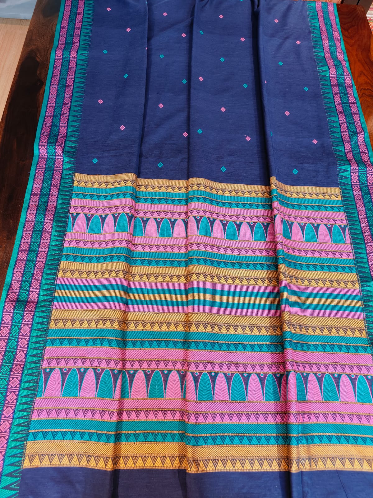 Dogariya Cotton Sarees With Running Blouse