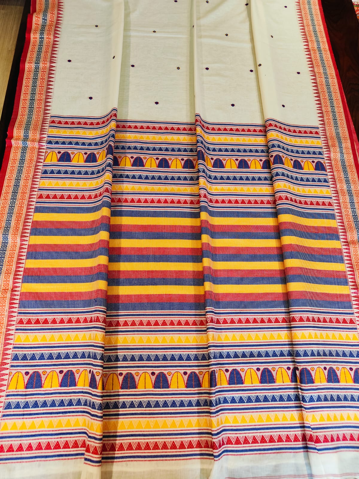 Dogariya Cotton Sarees With Running Blouse