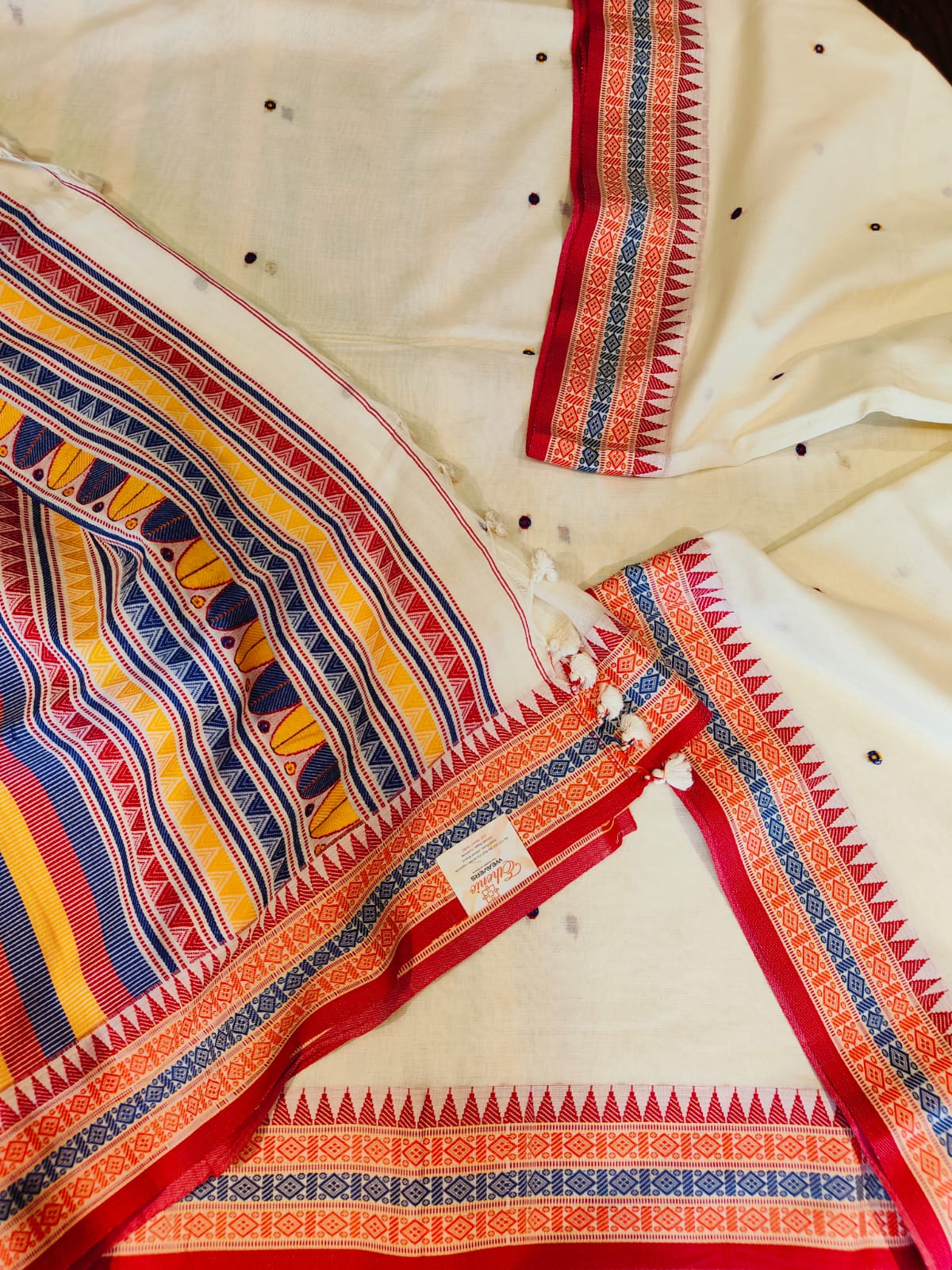 Dogariya Cotton Sarees With Running Blouse