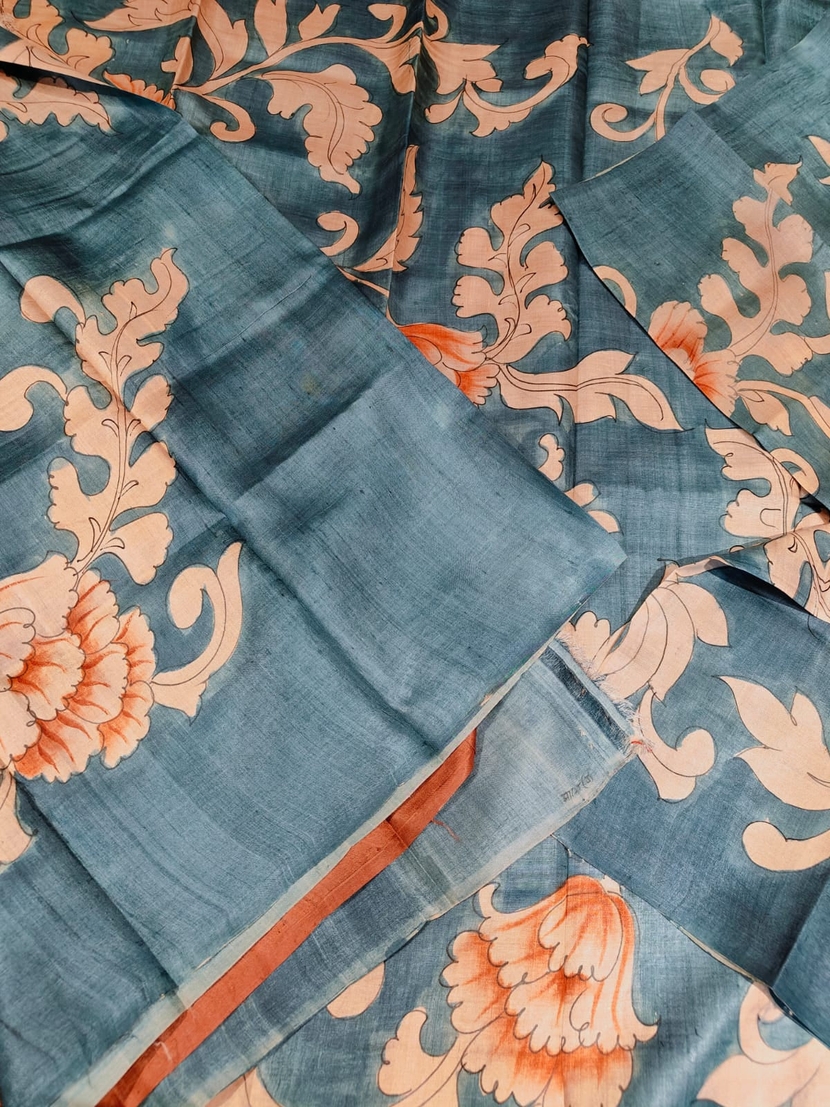Kalmkari hand painted saree