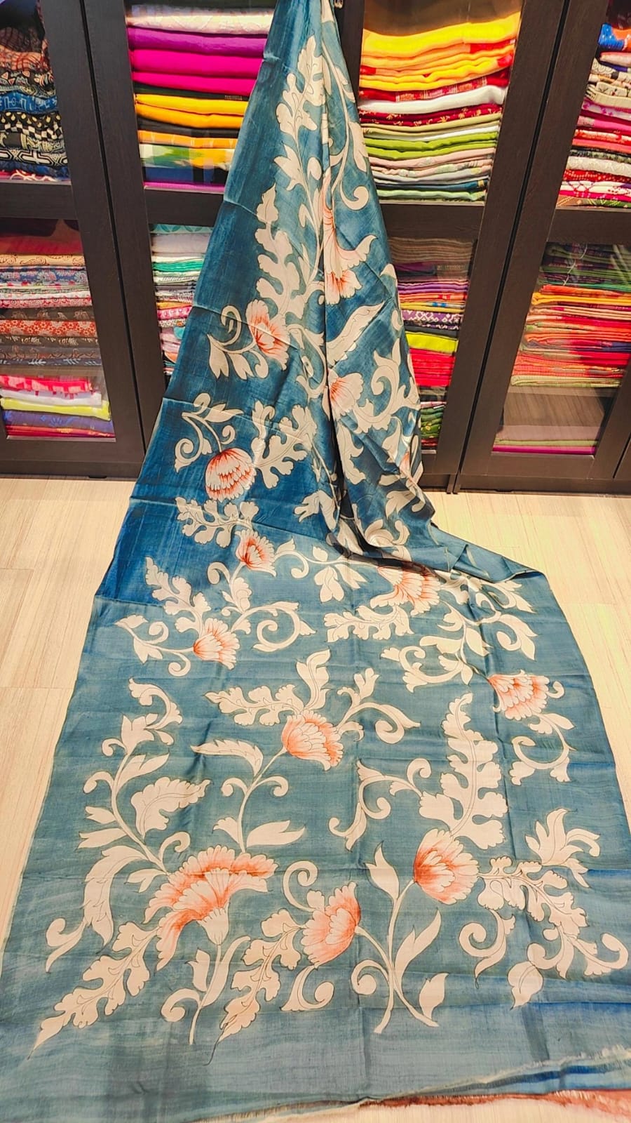 Kalmkari hand painted saree